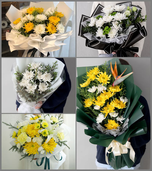 广东梅州市丰顺县汤坑镇红卫村白事花束代送